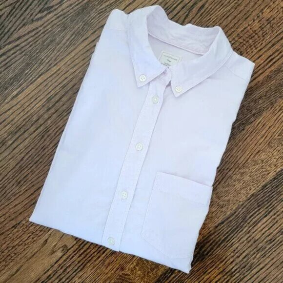 GAP Women's Oxford Pink Long Sleeve Shirt Button Down Size XS - Picture 1 of 13